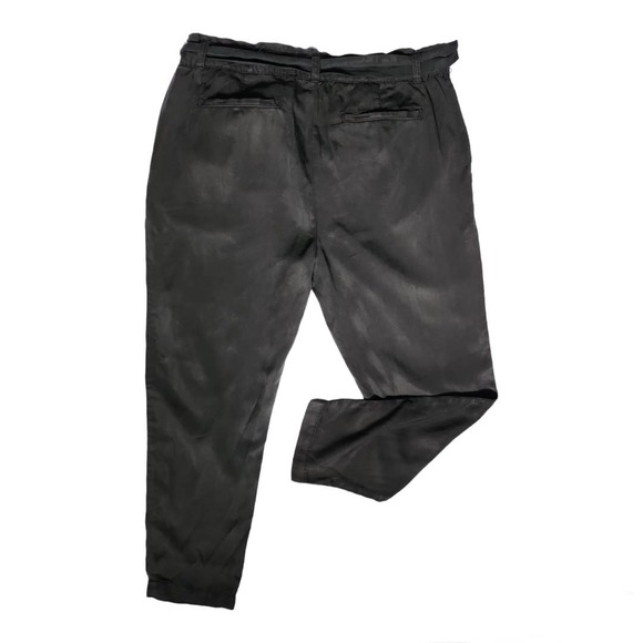 Daily ritual high waist pants paperbag waist with tie sz 12 stretch - Picture 8 of 9